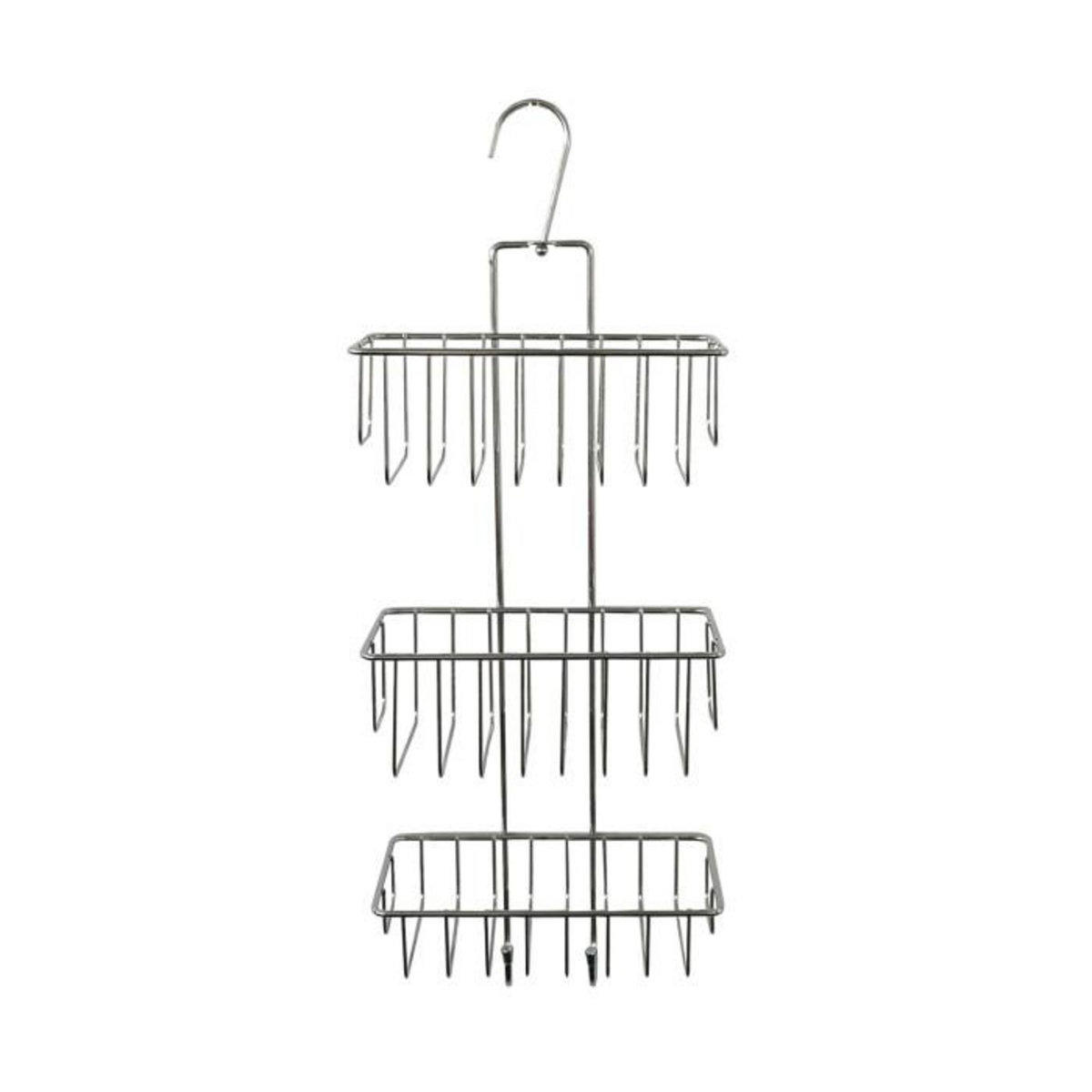 Paris Prix Serviteur de Douche 3 Niveaux  Filaire Basic  59cm Chrome