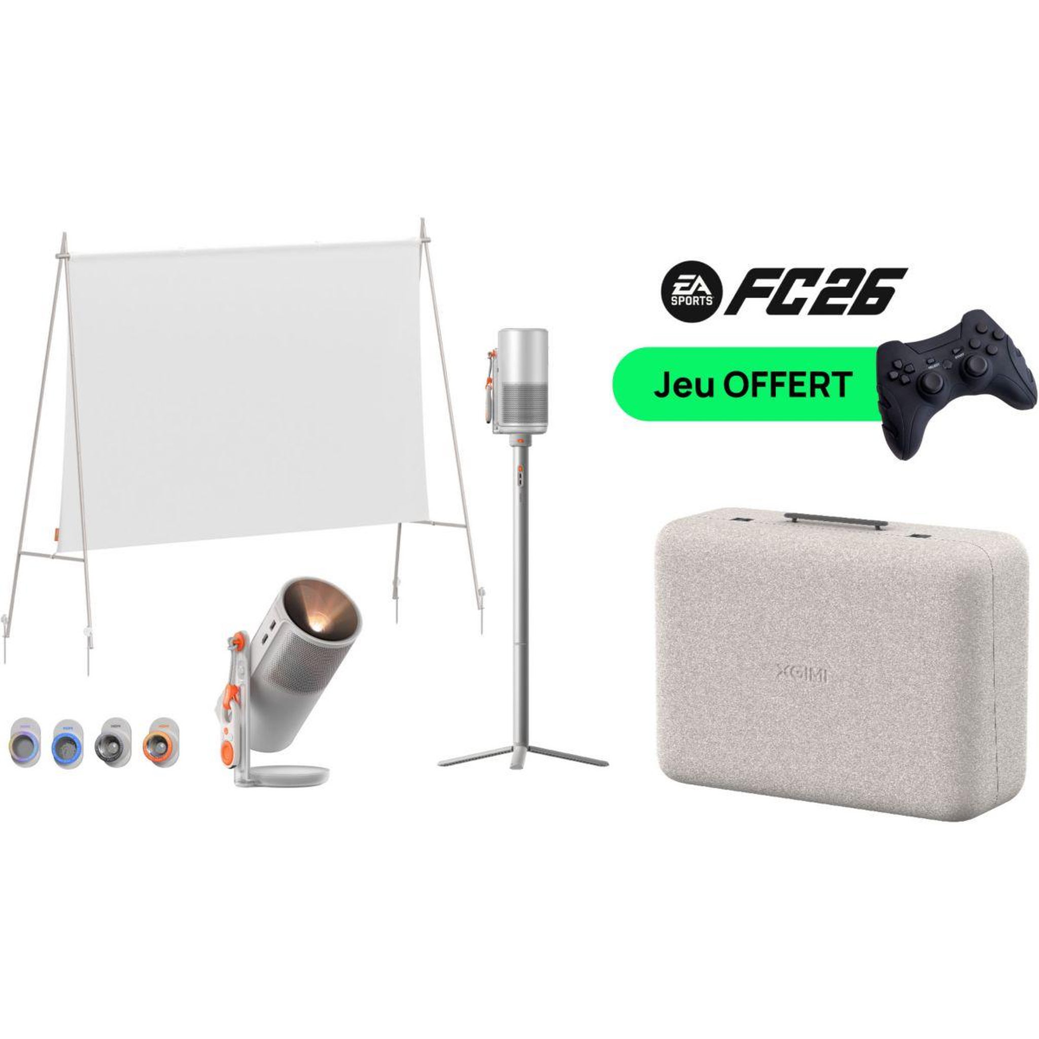 XGIMI Vidéoprojecteur portable Pack MoGo4 Grands Matchs + Jeu EA SPORTS FC™ 26 offert