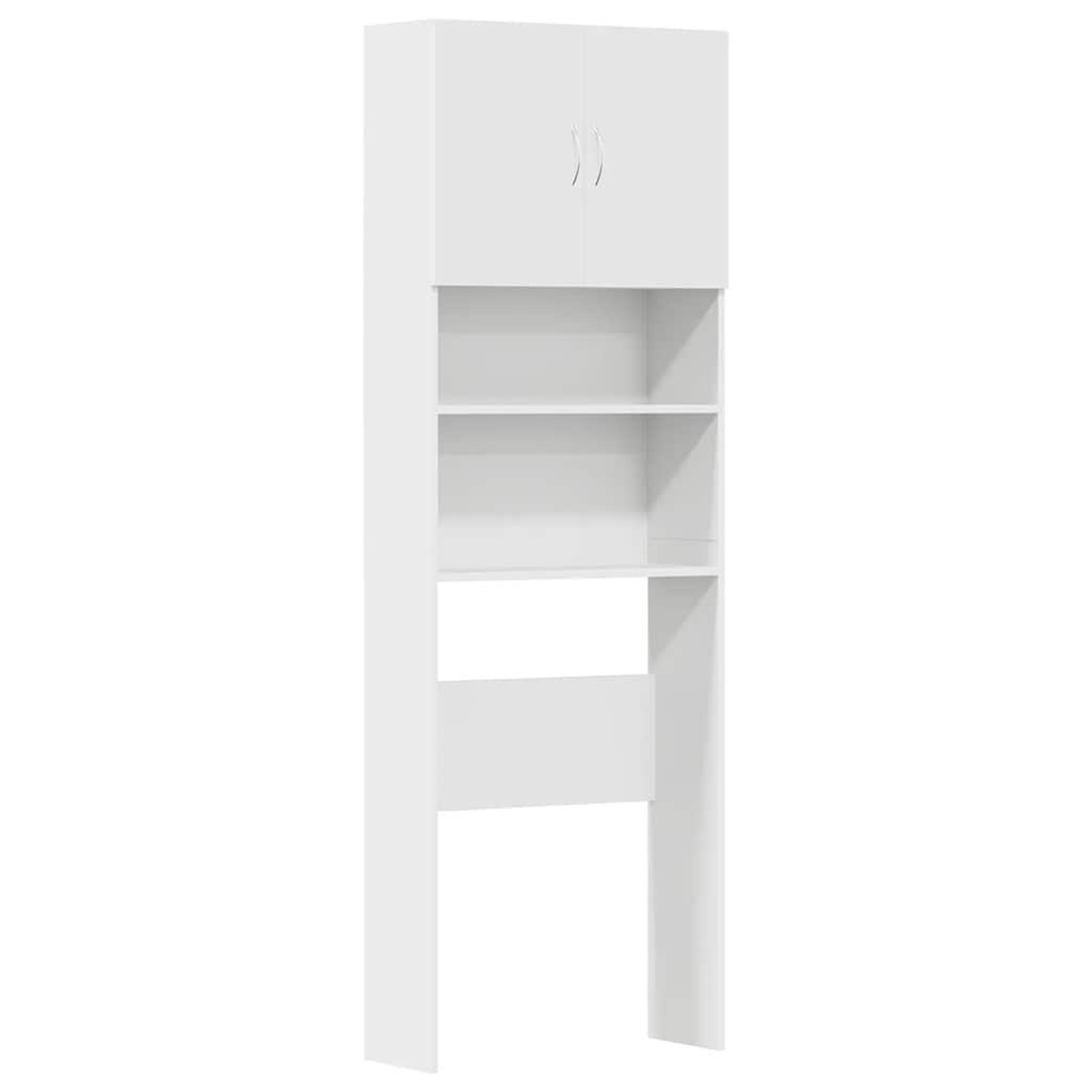 Voir la diapositive 2 : VIDAXL Meuble de machine a laver blanc bois d'ingenierie