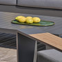 Voir la diapositive 4 : DCB GARDEN Salon de jardin 5 places en aluminium et accoudoirs en HPL