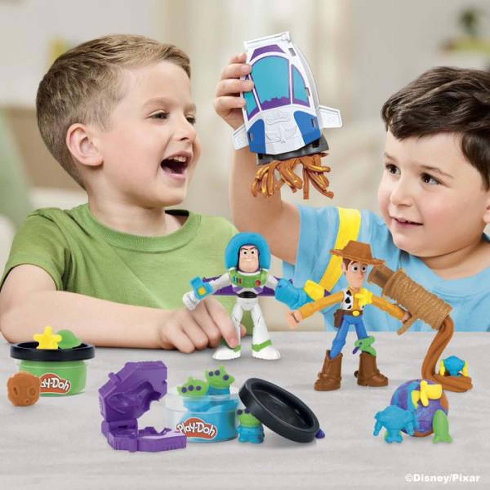 Voir la diapositive 3 : PLAYDOH Play Doh Toy Story Créations spatiales, coffret de pâte à modeler, loisirs créatifs, jouets Disney pour enfants, dès 4 ans
