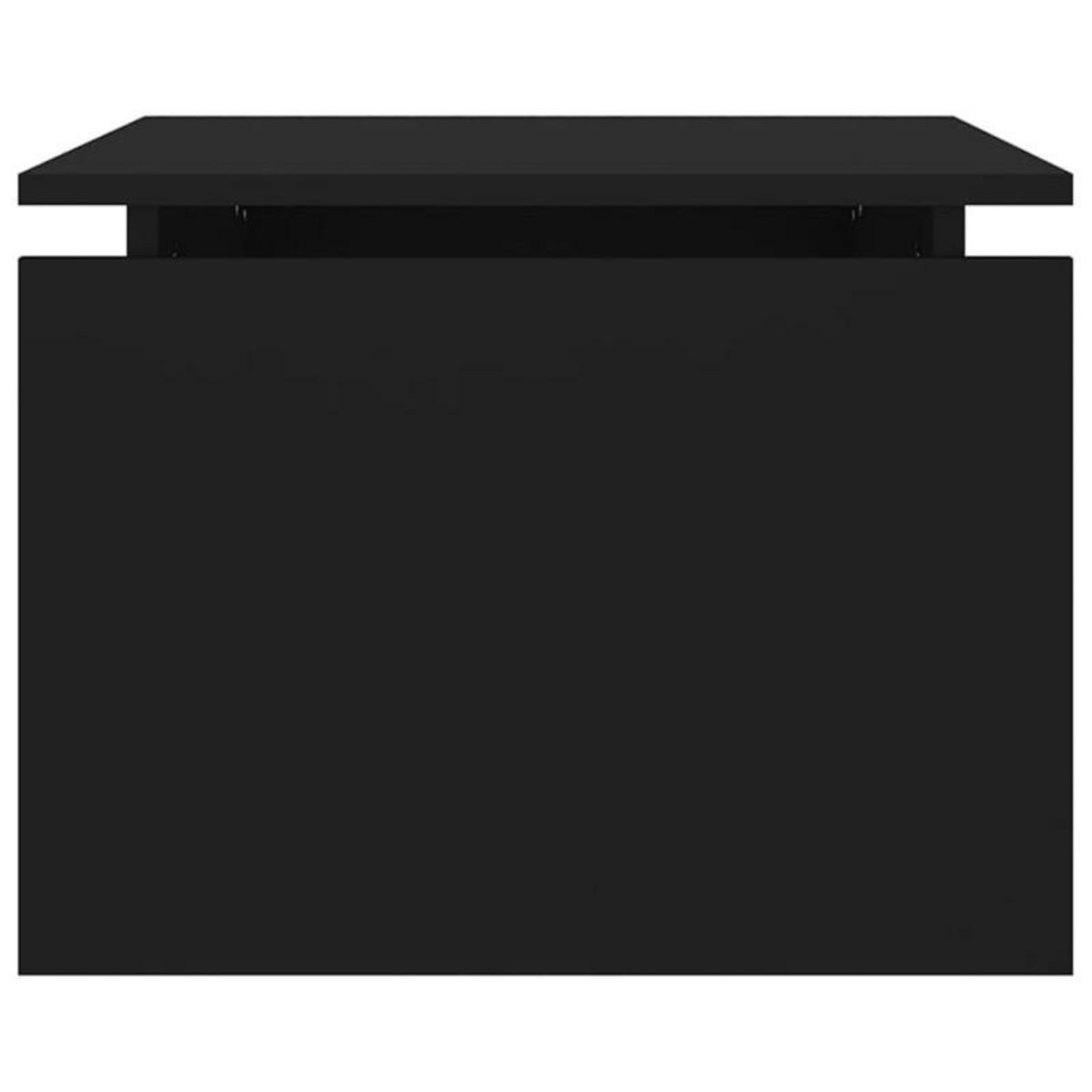 VIDAXL Table basse noir 68x50x38 cm bois d ingénierie