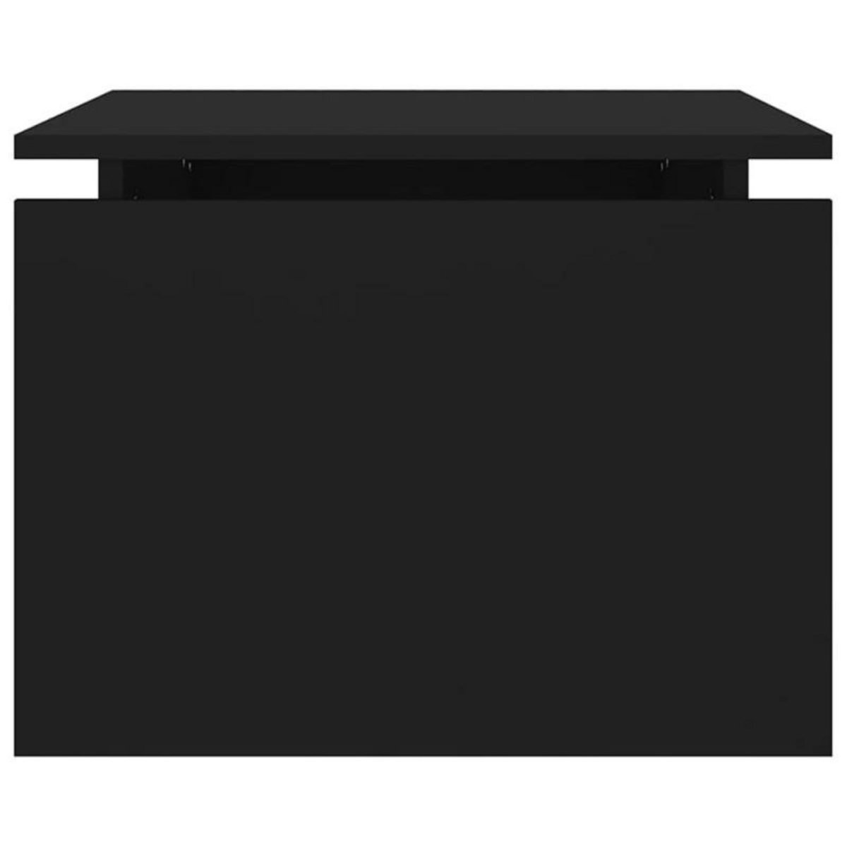 VIDAXL Table basse noir 68x50x38 cm bois d ingénierie