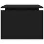 Voir la diapositive 6 : VIDAXL Table basse noir 68x50x38 cm bois d ingénierie