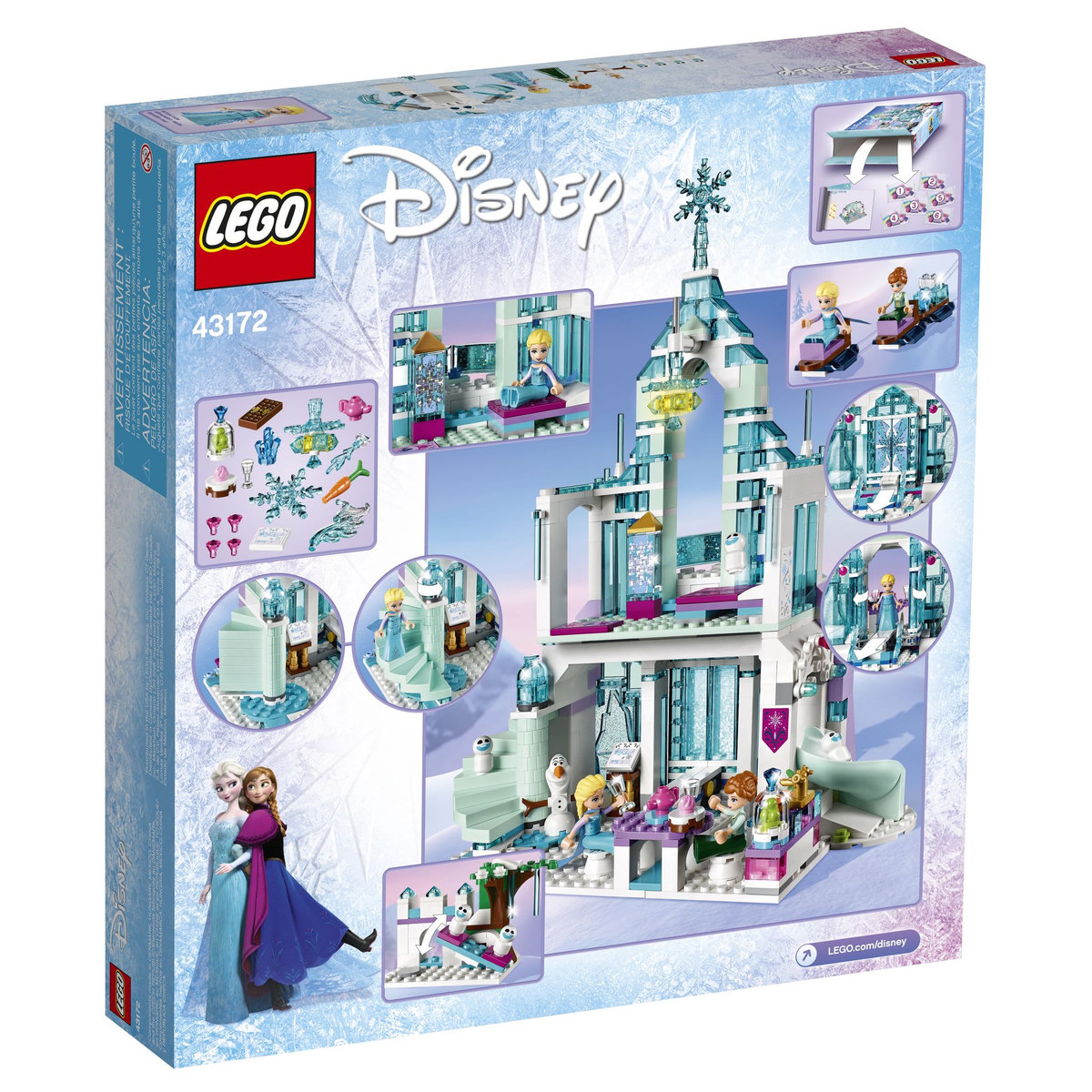 LEGO Disney Princess 43172 - Le palais des glaces magique d'Elsa