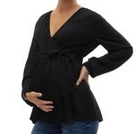 MAMALICIOUS Blouse de Grossesse e Femme Mamalicious 20019587. Coloris disponibles : Noir