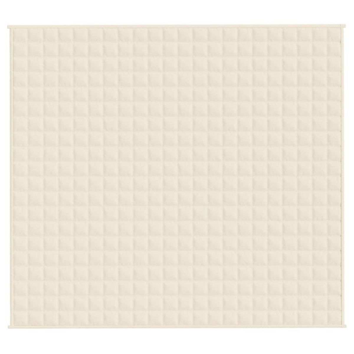 VIDAXL Couverture lestee Creme clair 200x220 cm 13 kg Tissu