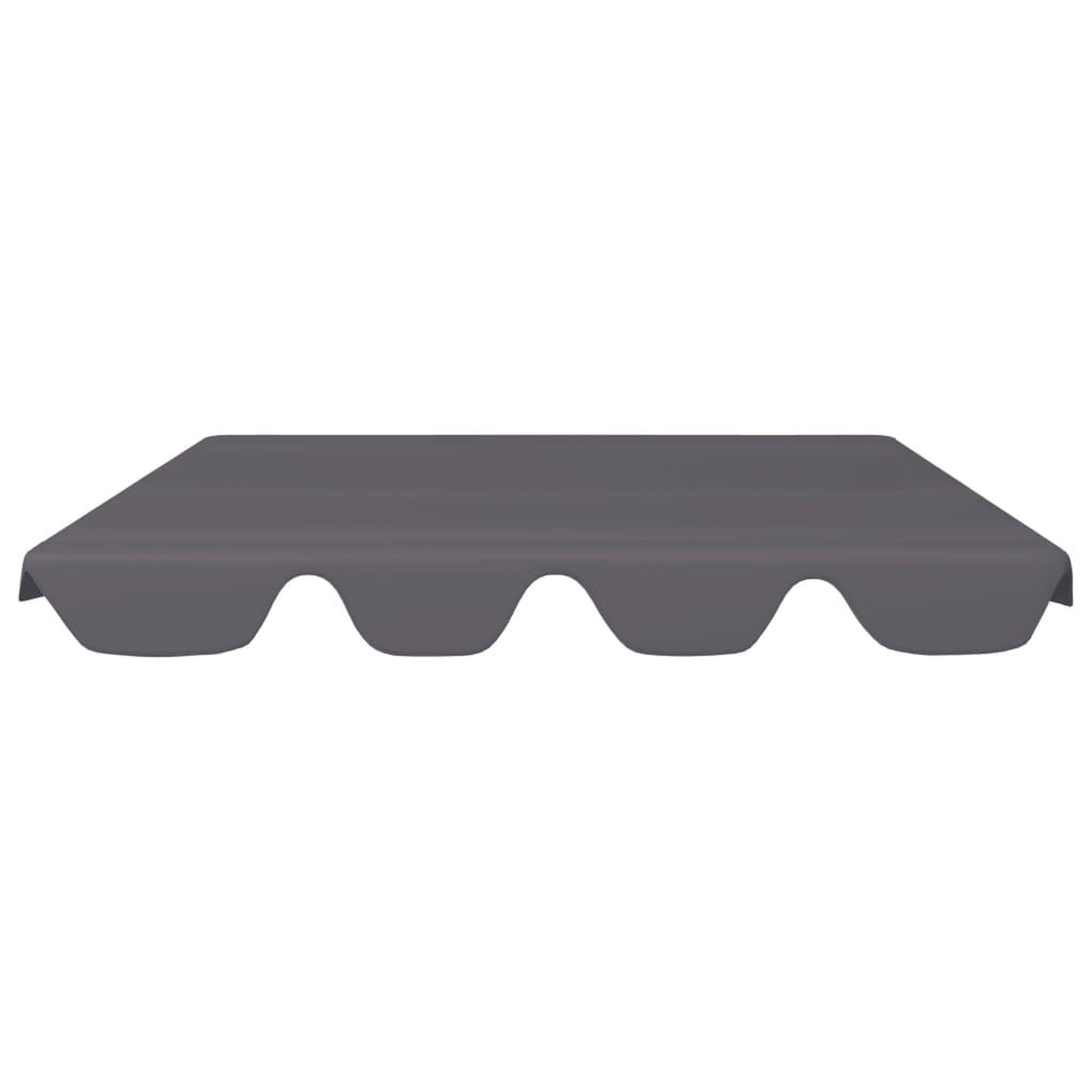 Voir la diapositive 3 : VIDAXL Toit rechange balançoire anthracite 150/130x105/70 cm