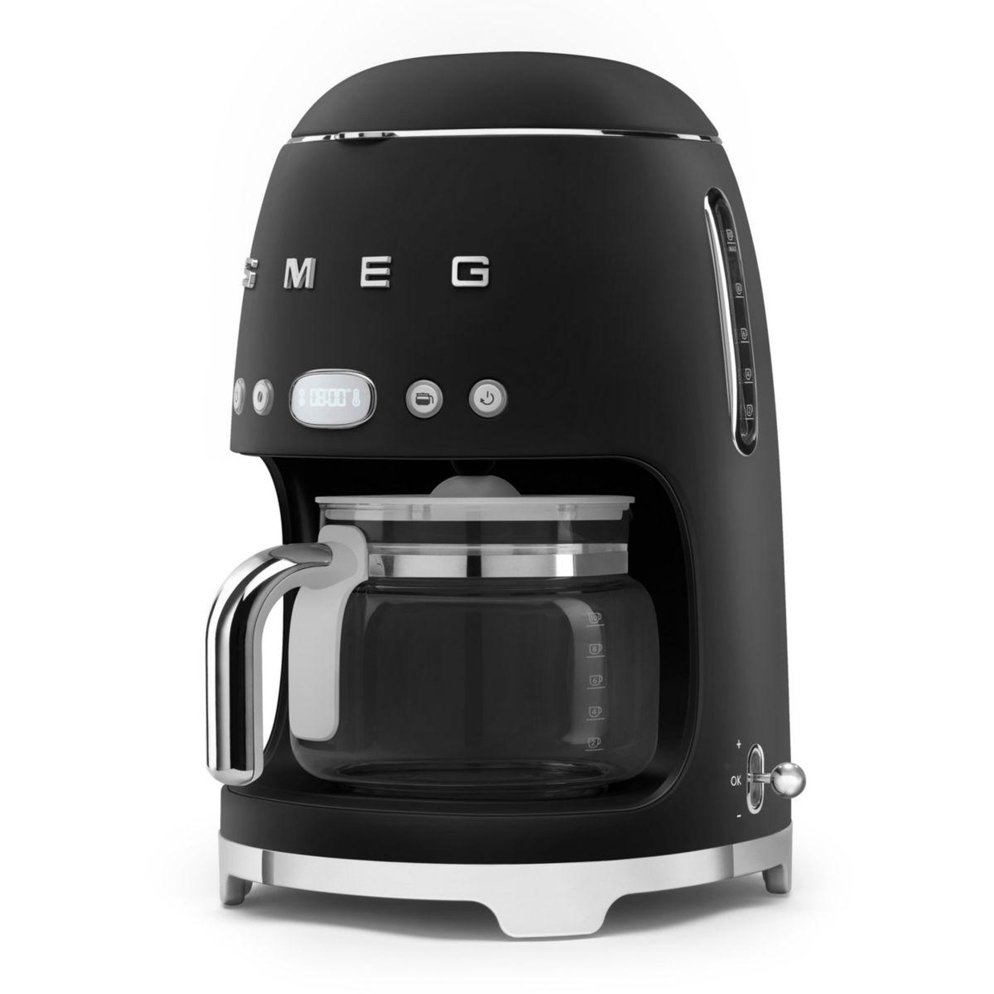 Voir la diapositive 2 : SMEG Cafetière filtre noir mat dcf02blmeu