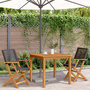 Voir la diapositive 3 : VIDAXL Chaises de jardin lot de 2 noir bois massif d'acacia et rotin