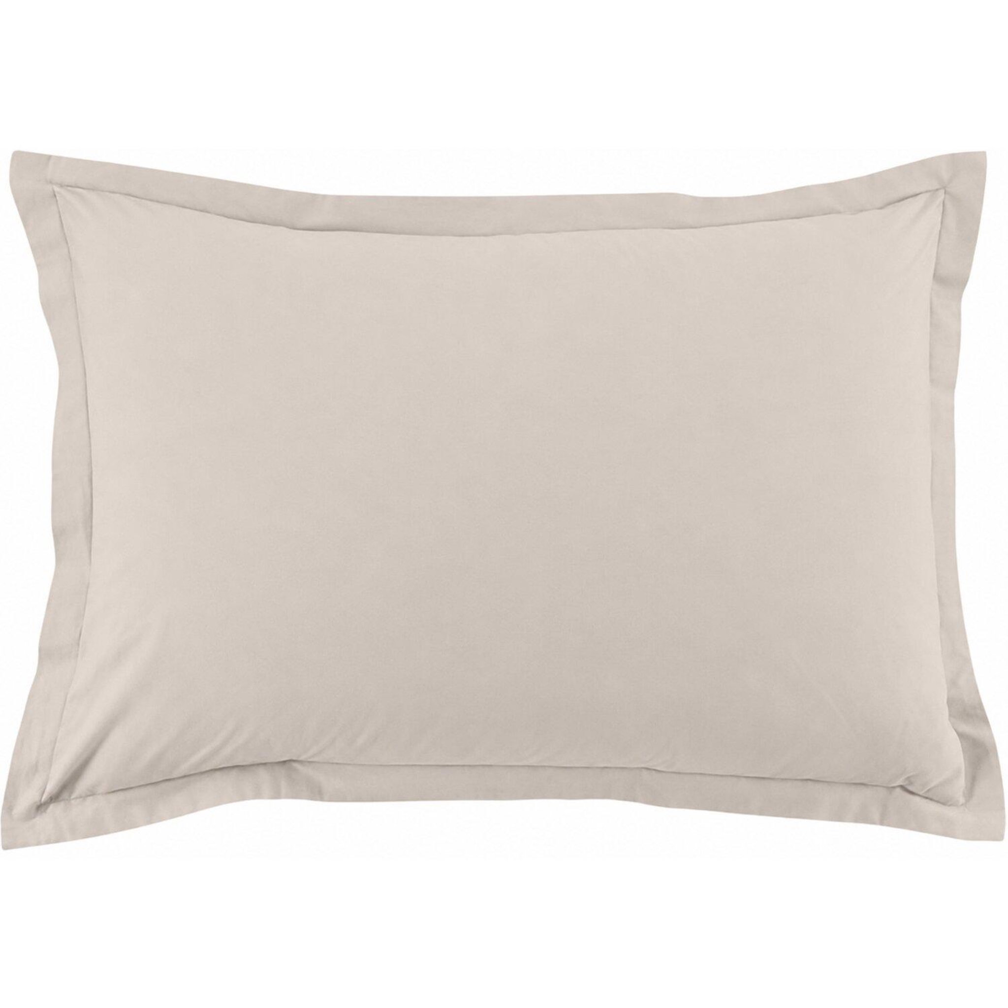 Voir la diapositive 2 : Home collection Paire de taies d'oreiller 100% coton 57fils