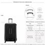 Voir la diapositive 2 : Delsey Grande valise XL rigide Moncey TSA polypropylène 82cm