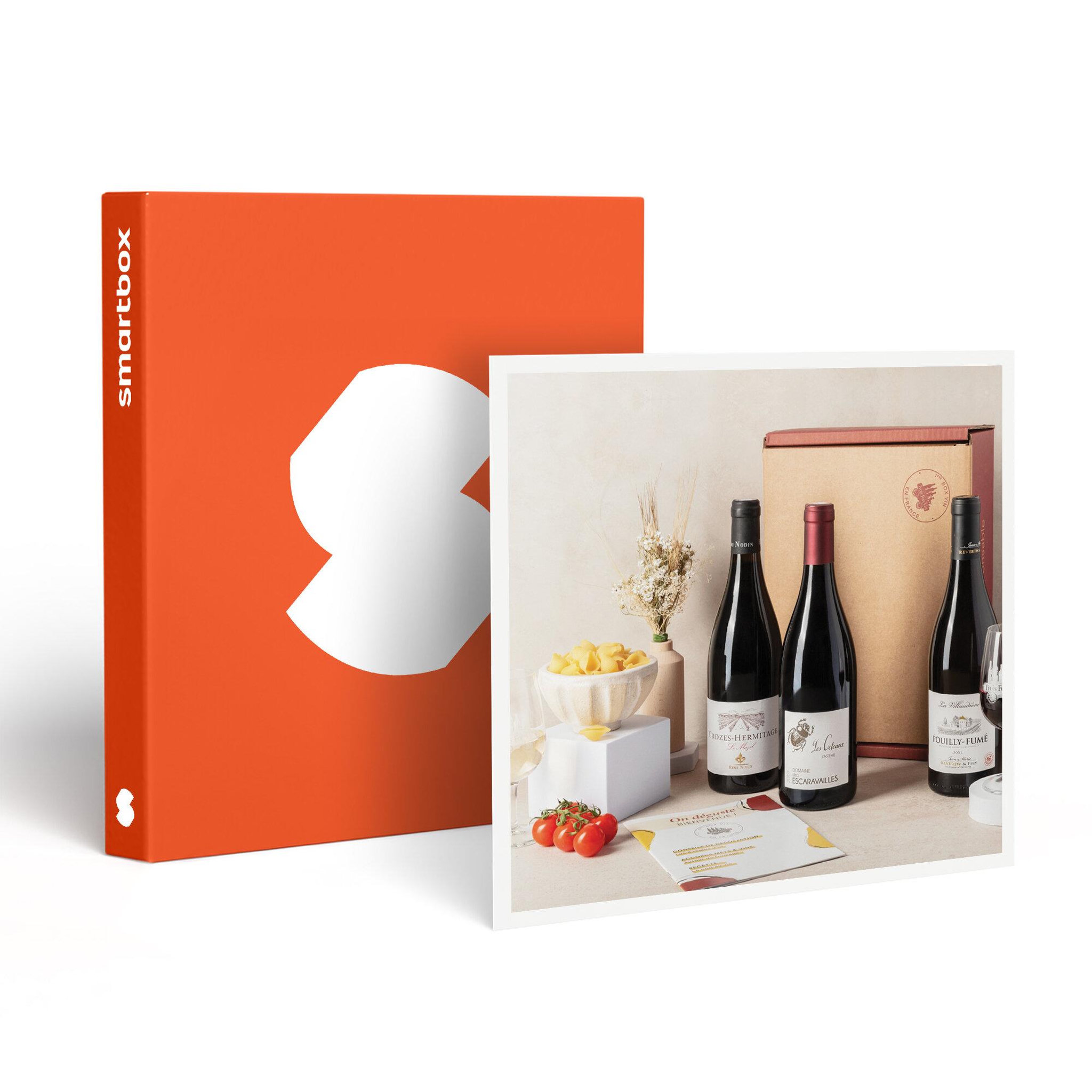 Smartbox Coffret pépites de vignerons : 3 grands vins et livret de dégustation pour 2 - coffret cadeau gastronomie