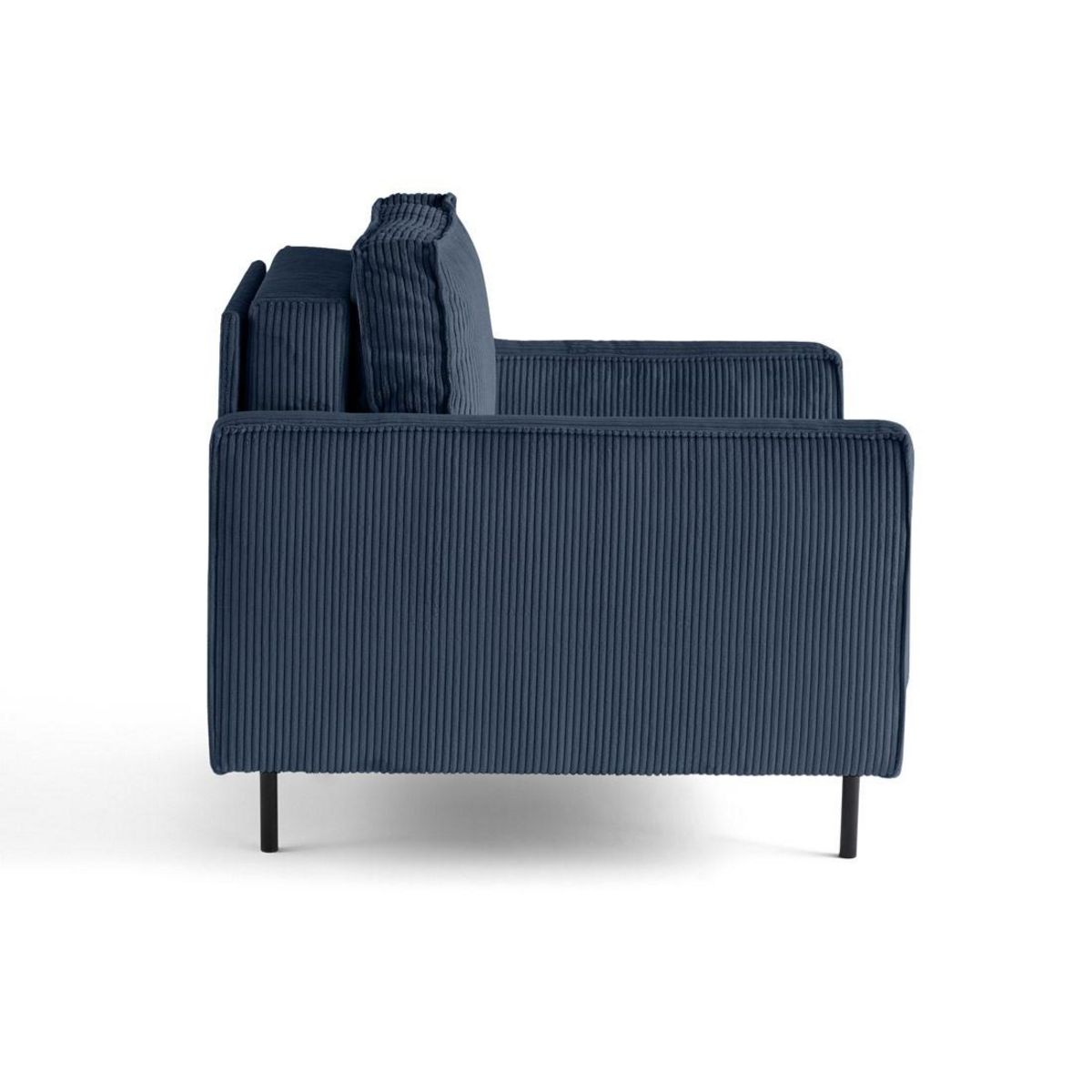 LISA DESIGN Charlie - fauteuil - pieds hauts - en velours côtelé