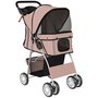 Voir la diapositive 6 : PAWHUT Poussette buggy pliable pour chiens tissu 600D Oxford imperméable 4 roues café