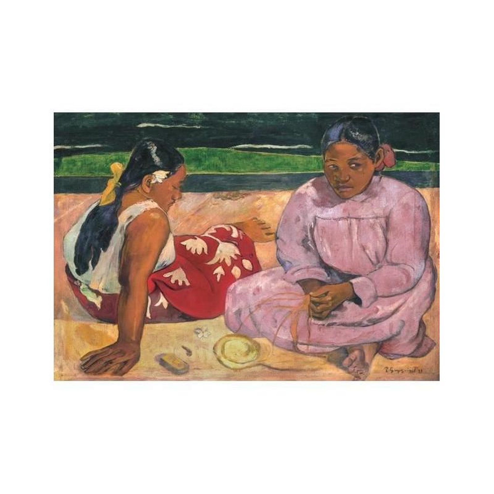 Voir la diapositive 2 : CLEMENTONI Puzzle 1000 pièces Compact Gauguin : Femmes de Tahiti – Puzzle adulte – Clementoni