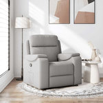 VIDAXL Fauteuil inclinable gris nuage tissu