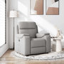 Voir la diapositive 1 : VIDAXL Fauteuil inclinable gris nuage tissu
