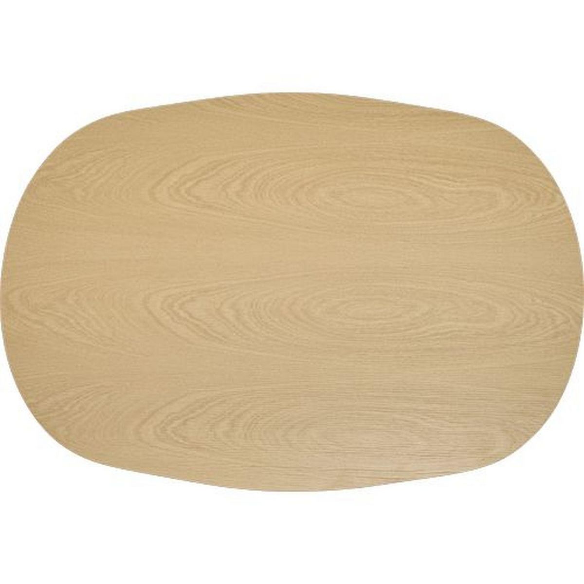 ATMOSPHERA Table basse ovale en bois LEE - Beige