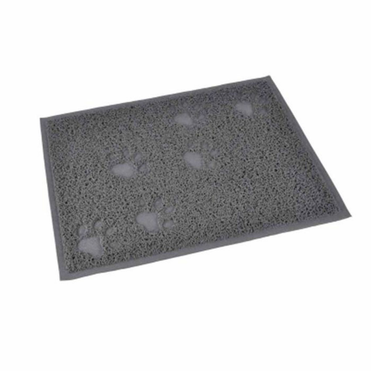 Paris Prix Tapis Repas pour Chien & Chat Déco  Pattes  40cm Gris