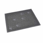 Paris Prix Tapis Repas pour Chien & Chat Déco  Pattes  40cm Gris