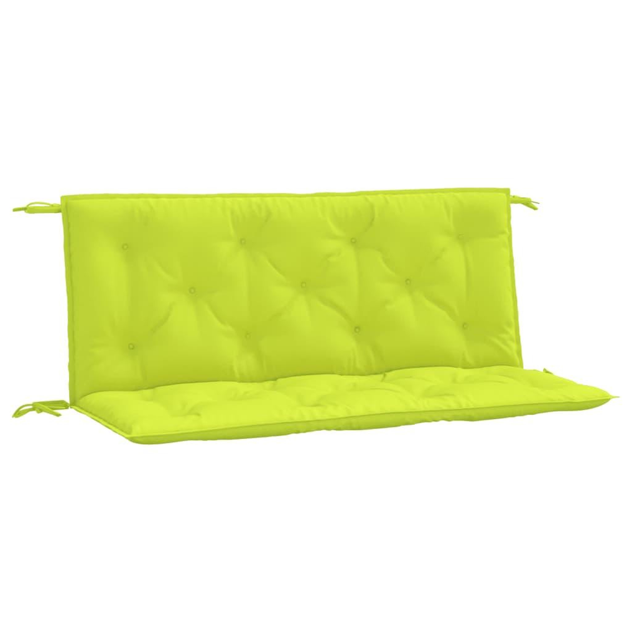 Voir la diapositive 2 : VIDAXL Coussins de banc de jardin lot de 2 vert vif tissu Oxford