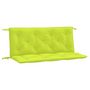 Voir la diapositive 2 : VIDAXL Coussins de banc de jardin lot de 2 vert vif tissu Oxford