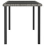 Voir la diapositive 3 : VIDAXL Table a dîner de jardin Gris 140x70x73 cm Resine tressee
