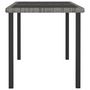 Voir la diapositive 3 : VIDAXL Table a dîner de jardin Gris 140x70x73 cm Resine tressee