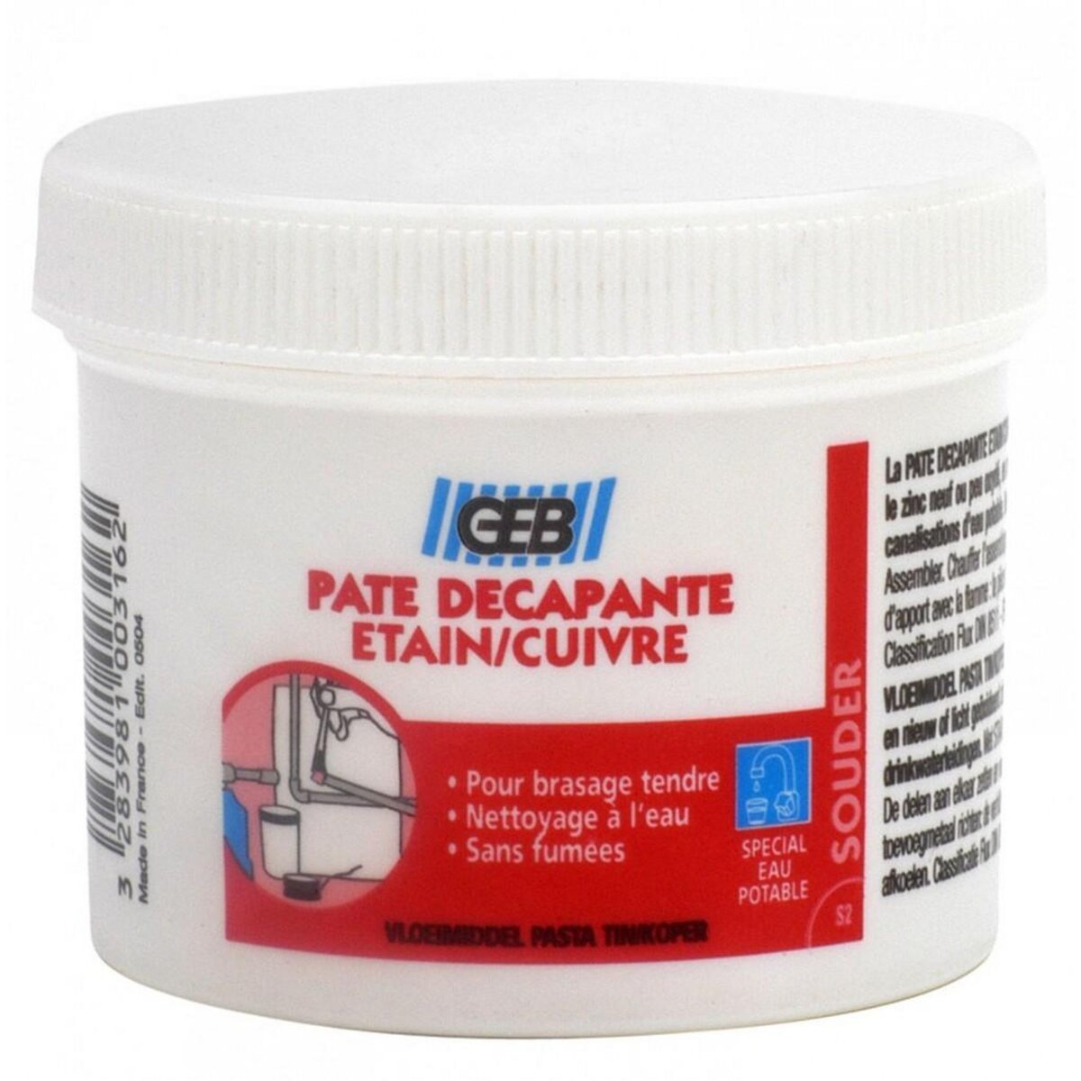 Geb Pâte décapante etain / cuivre, 75 ml, GEB