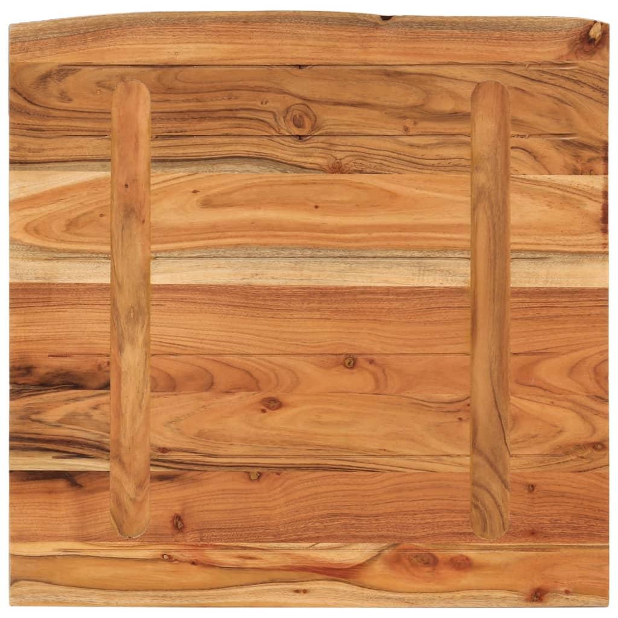 Voir la diapositive 5 : VIDAXL Dessus de bureau carre bois massif d'acacia bordure assortie