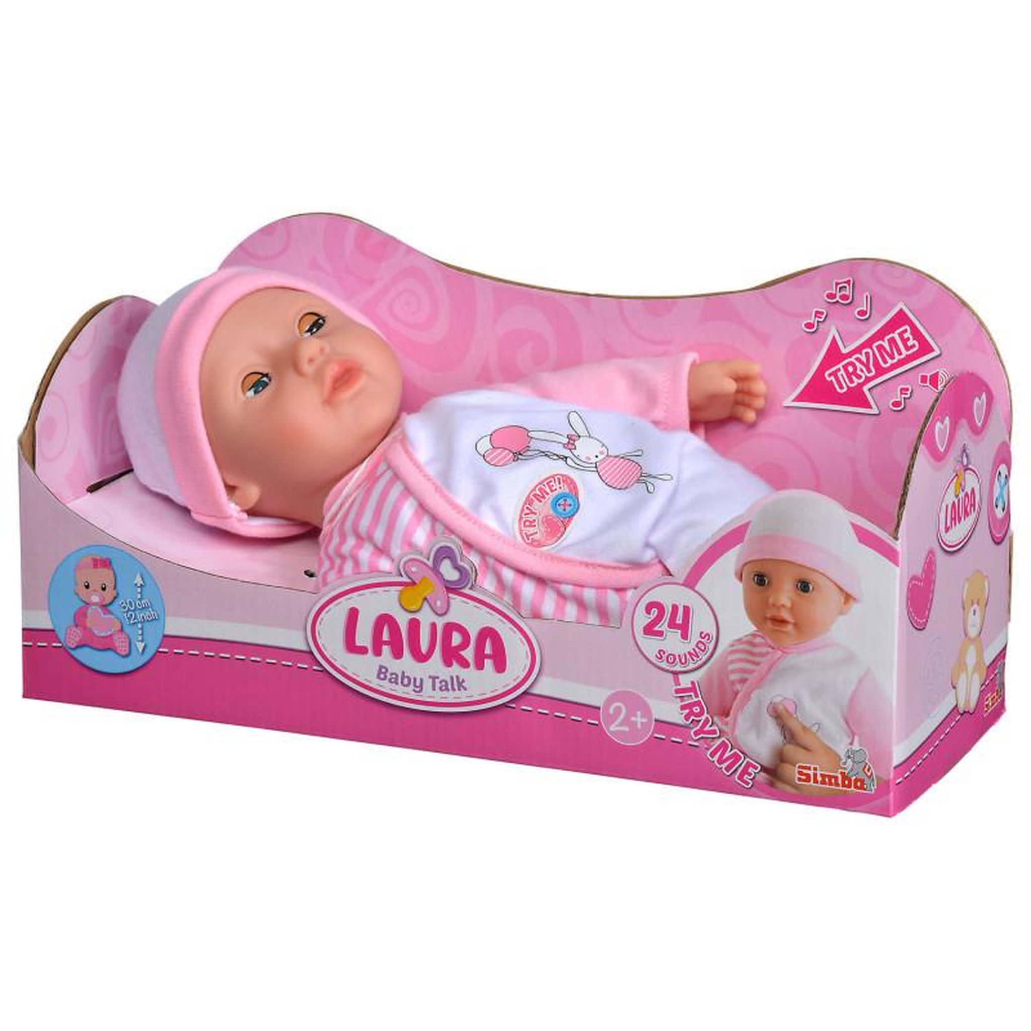 Voir la diapositive 2 : SIMBA Simba - Laura Baby Doll Baby Talks 105140020