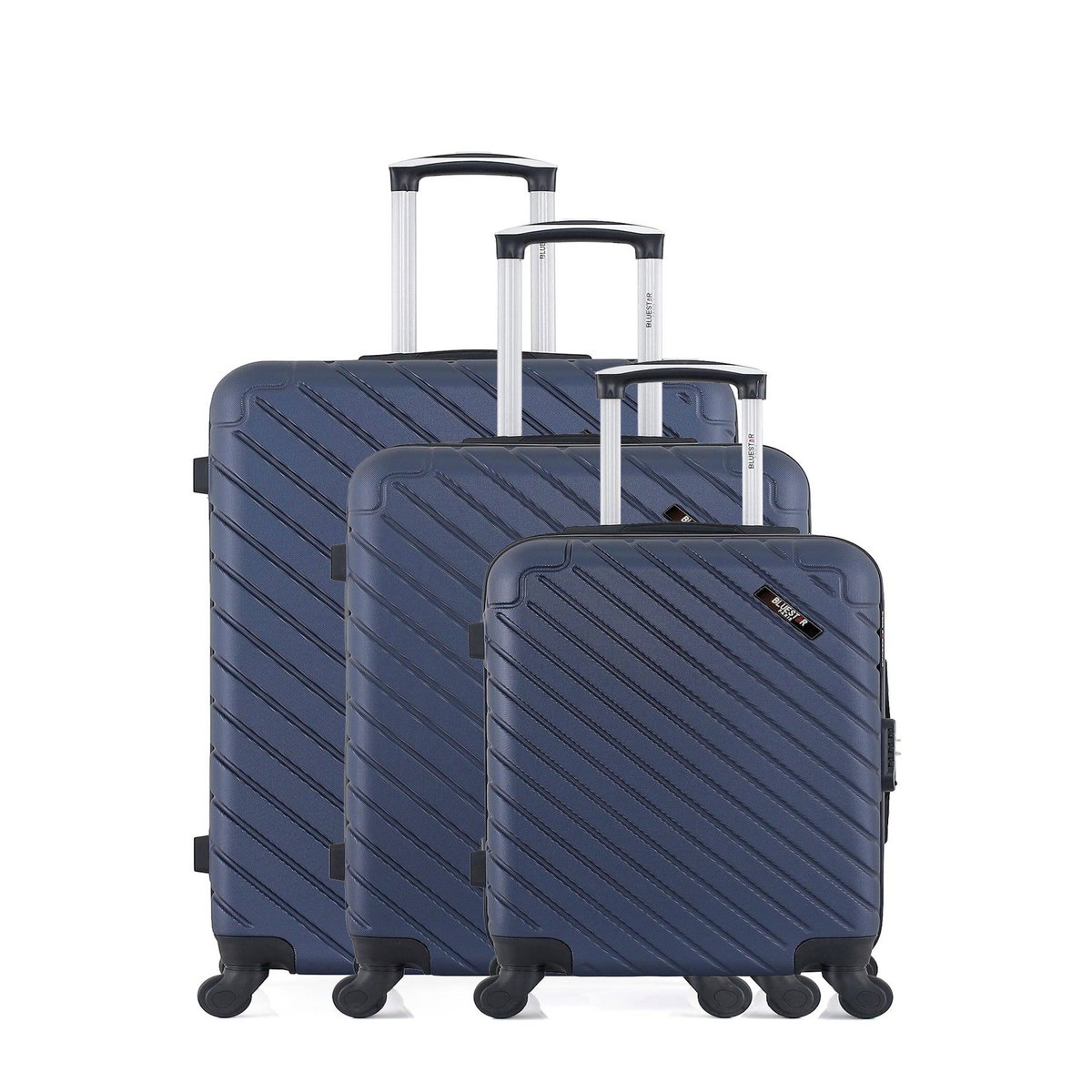 BLUESTAR BLUESTAR - Set de 3 Valises CITE 75 cm 4 Roues
