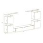 Voir la diapositive 3 : Paris Prix Meuble TV Mural Design  Switch IV  320cm Gris & Blanc