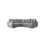 Voir la diapositive 6 : BEST MOBILIER Lena - canapé d'angle convertible - avec coffre - style scandinave - 5 places - gauche