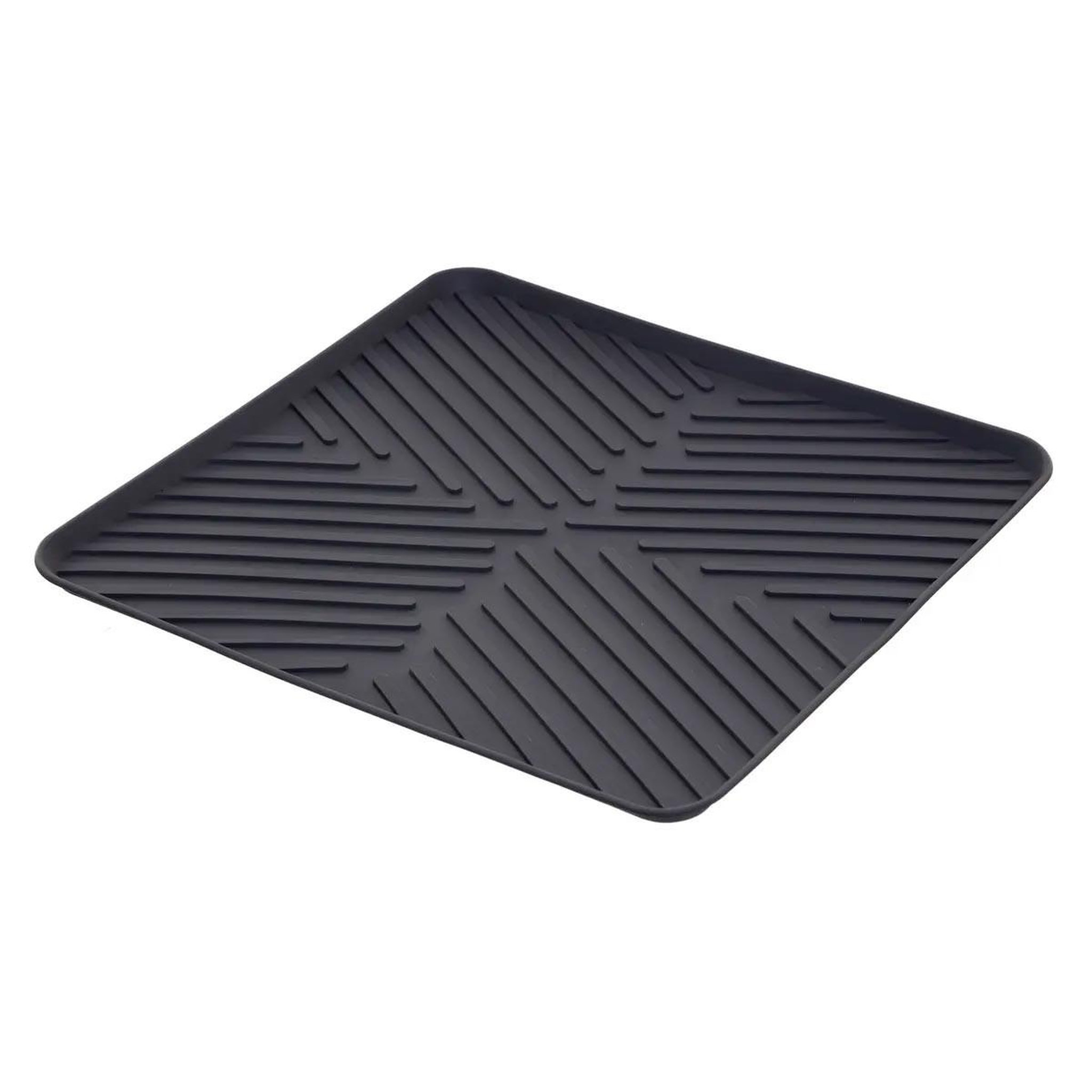 FIVE Tapis egouttoir fond d'évier  néo  30x30cm gris