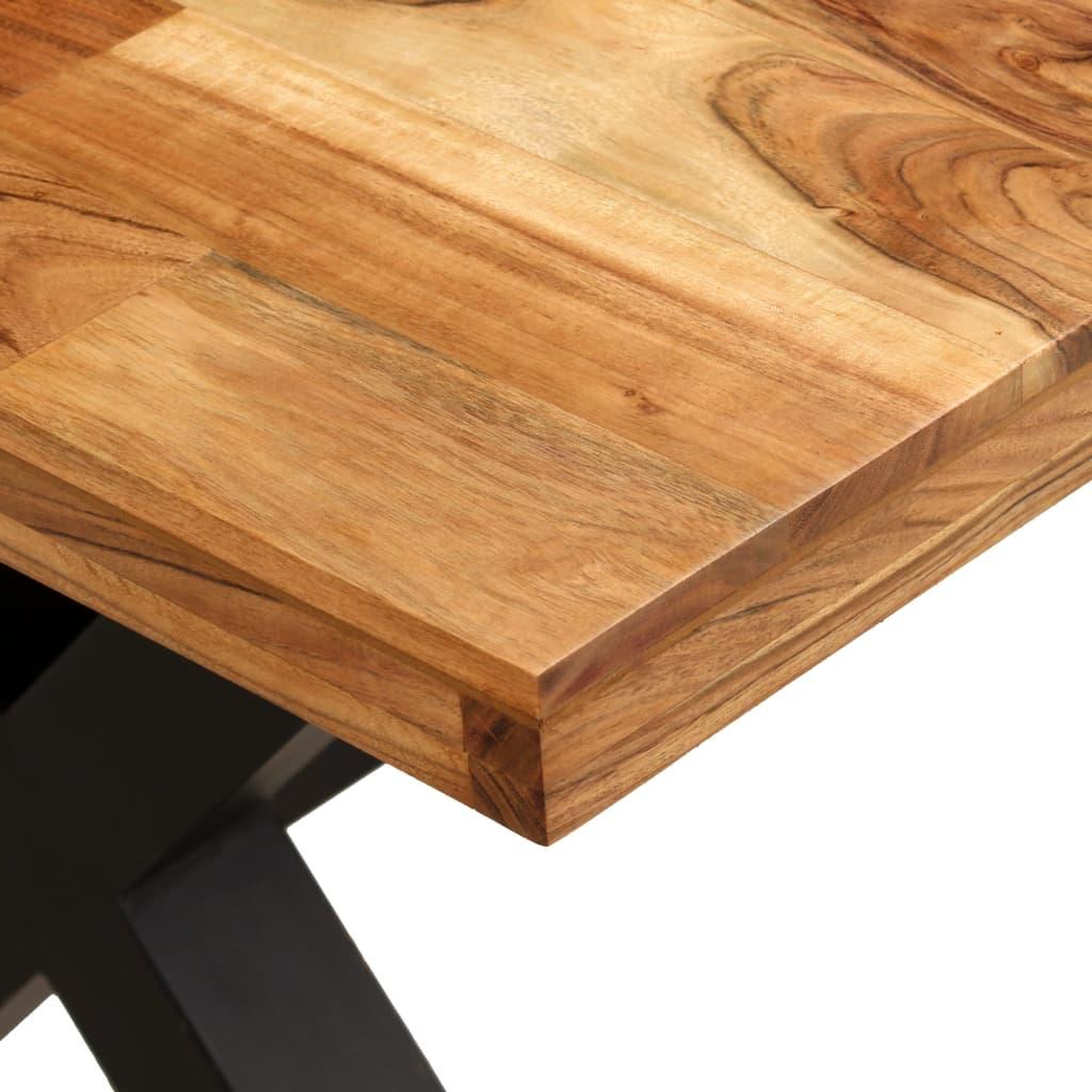 Voir la diapositive 4 : VIDAXL Table a manger Bois d'acacia massif et manguier 180x90x76 cm