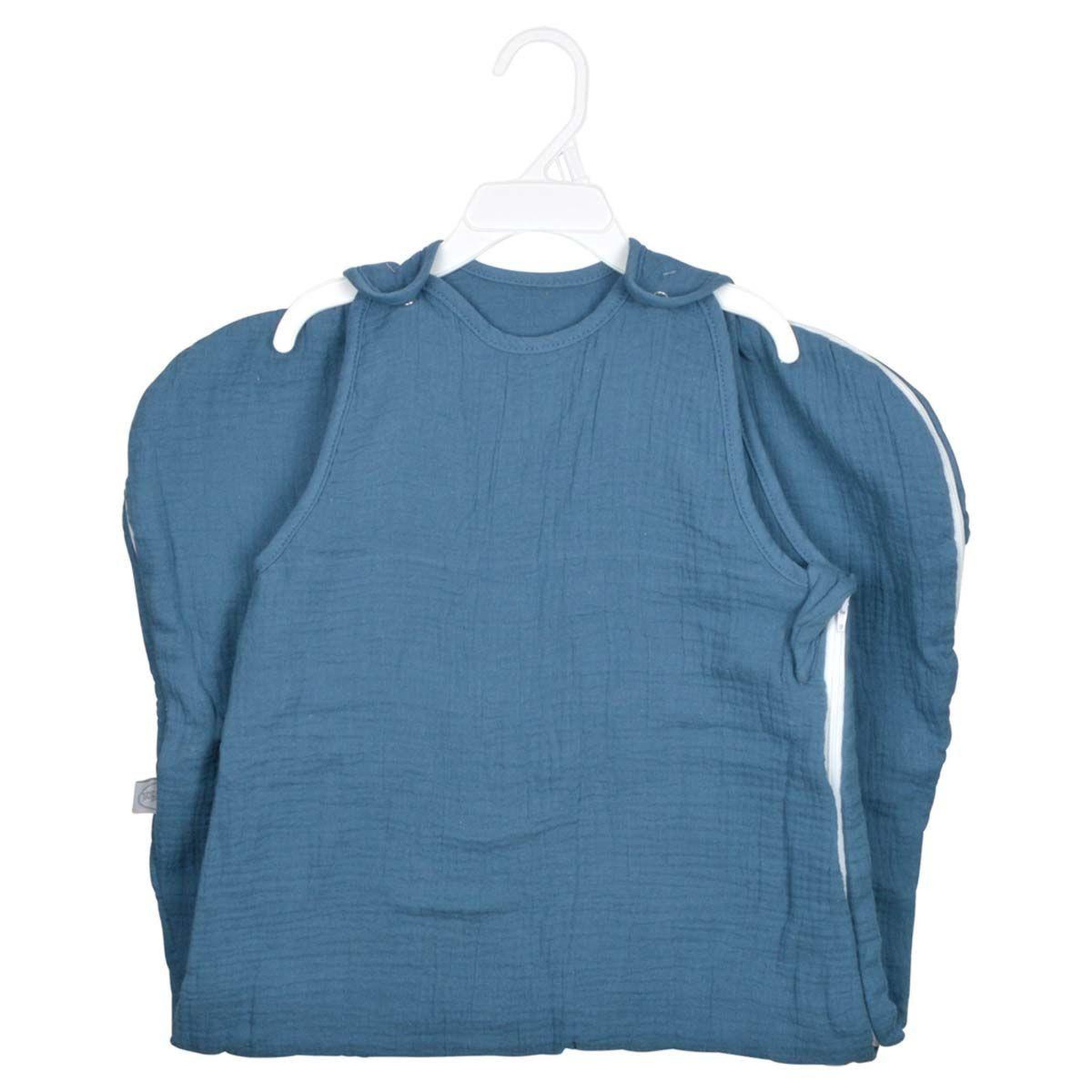 Voir la diapositive 2 : BEBE DOUCEUR Gigoteuse bébé  sans manches  90cm bleu foncé
