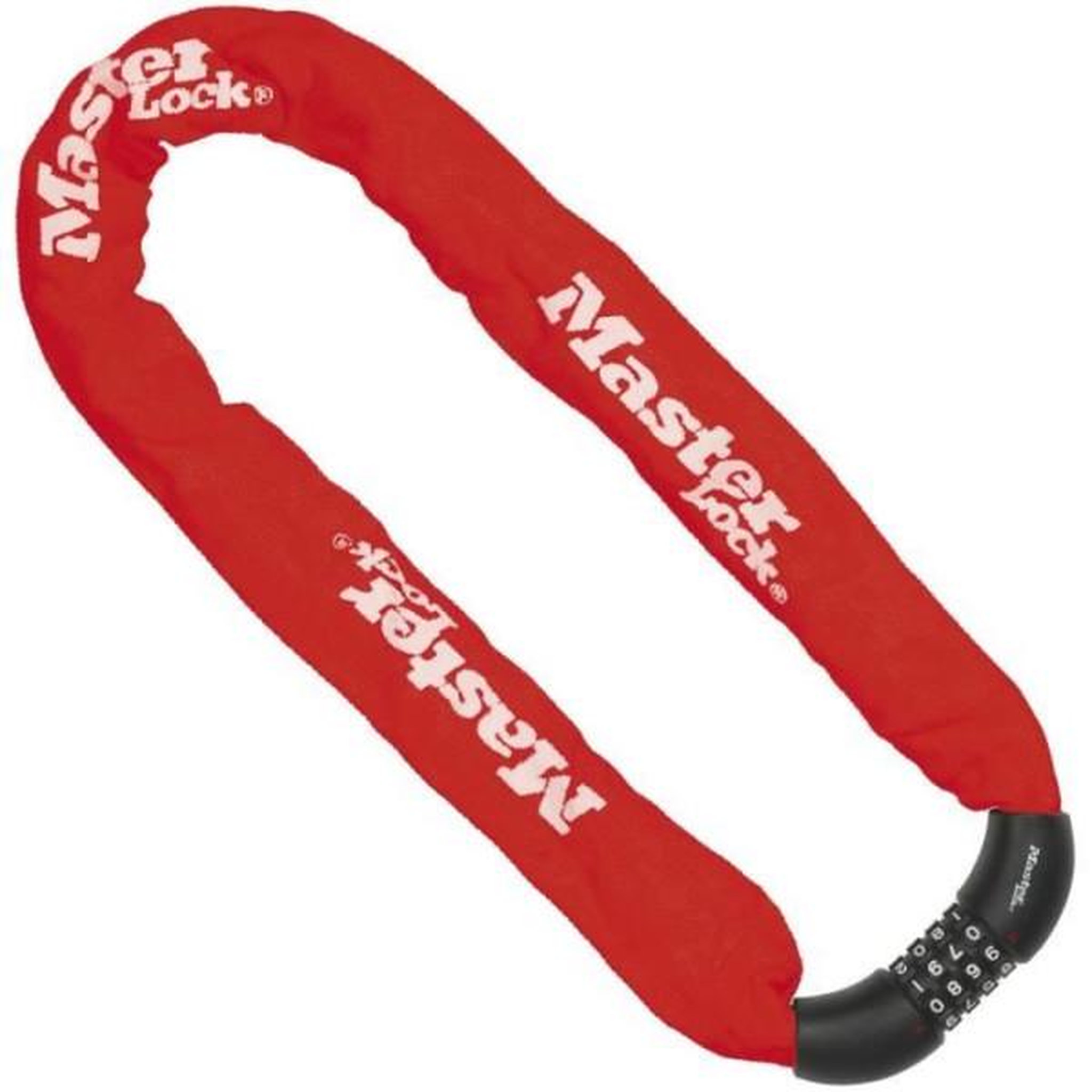 Master lock MASTER LOCK Chaîne Antivol Vélo [Combinaison] [90 cm Chaîne] [Rouge] 8392EURDPROCOLR