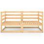 Voir la diapositive 3 : VIDAXL Canape a 2 places de jardin Bois de pin solide
