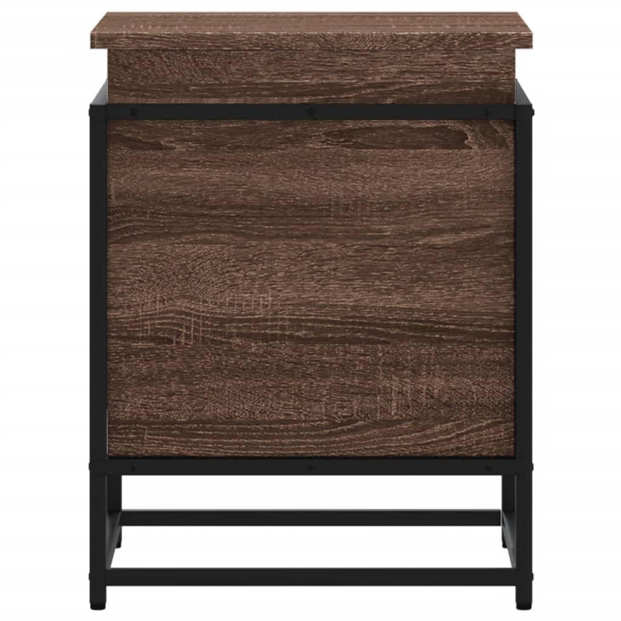 Voir la diapositive 4 : VIDAXL Boîte de rangement avec couvercle chene marron bois ingenierie