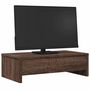 Voir la diapositive 3 : VIDAXL Support de moniteur avec tiroirs chêne marron bois d ingénierie