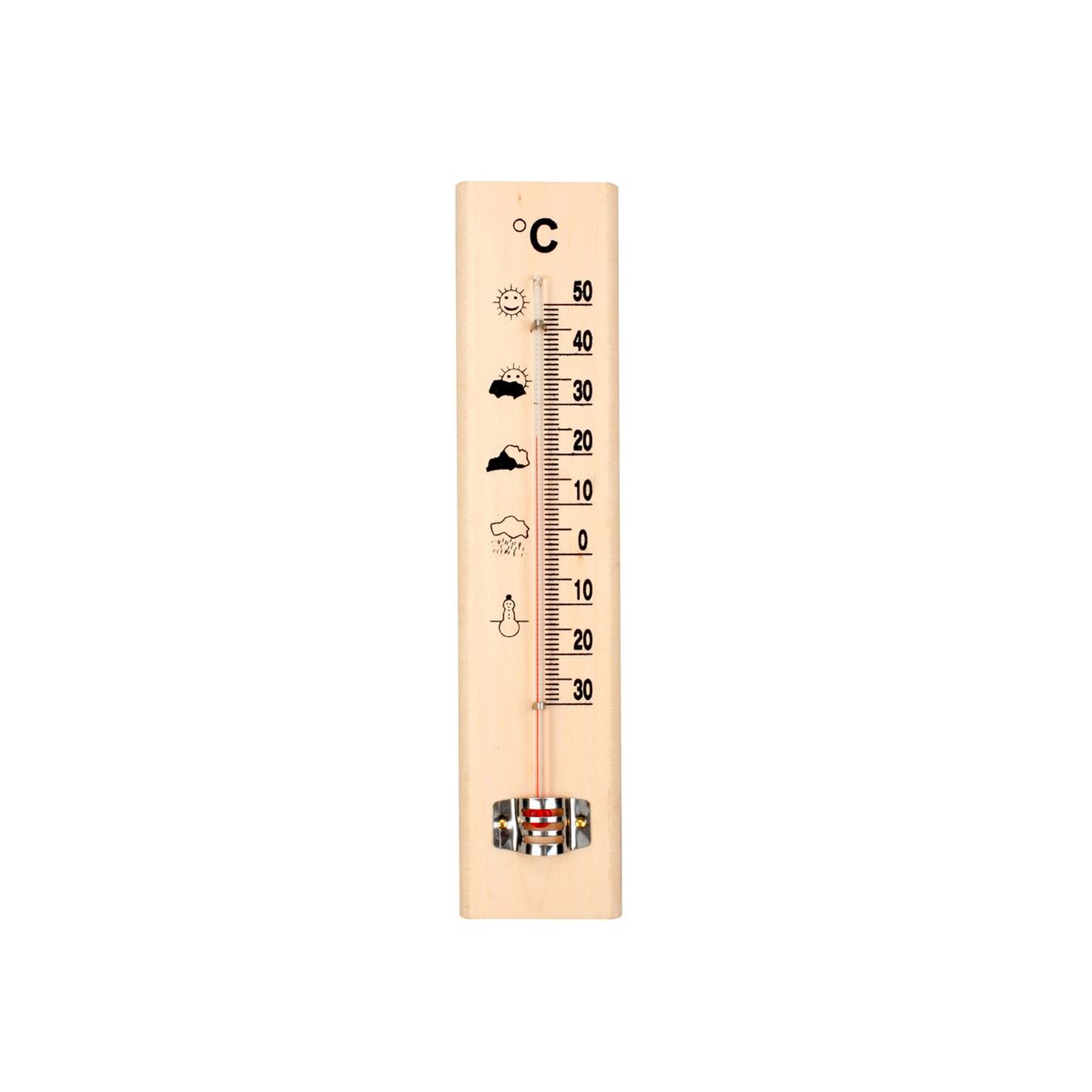 Voir la diapositive 2 : GARDENSTAR Thermometre en bois - 20 cm