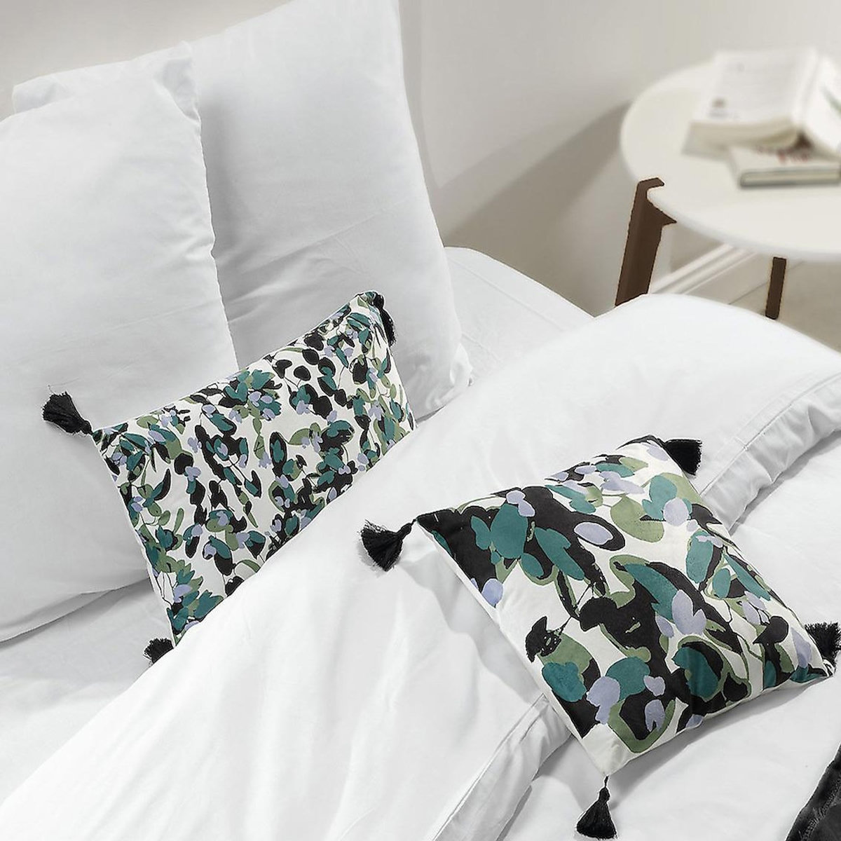 Les Ateliers du Linge Coussin imprime 100% polyester sanae