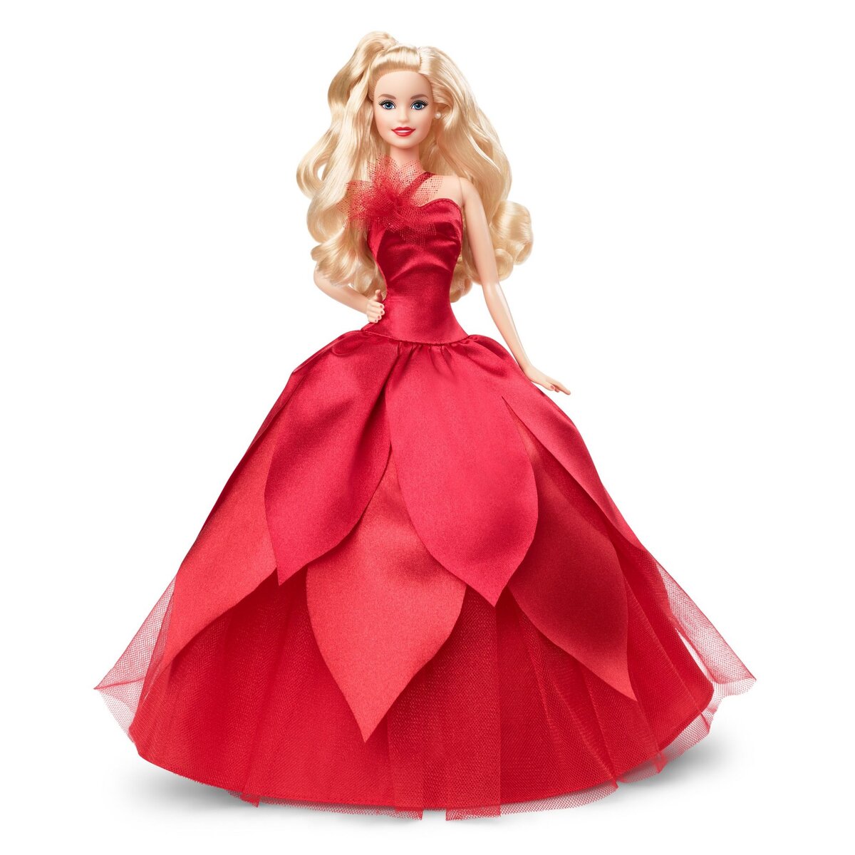 BARBIE Poup e Barbie blonde Joyeux Noel pas cher Auchan