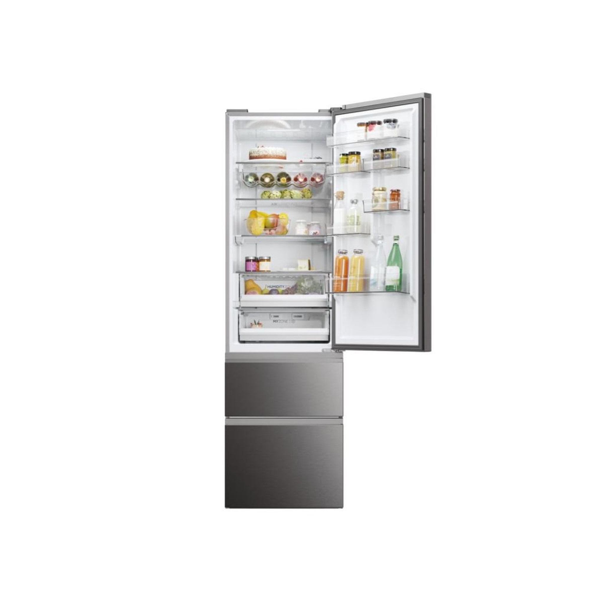 Voir la diapositive 3 : HAIER Réfrigérateur combiné 60cm 414l no frost - htw5620enmp
