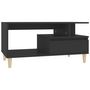 Voir la diapositive 2 : VIDAXL Table basse Noir 90x49x45 cm Bois d'ingenierie