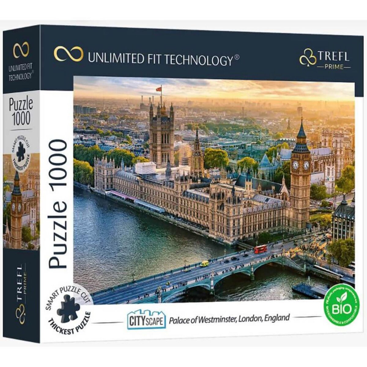 Trefl Puzzle 1000 pièces : Unlimited Fit Technology : Palais de  Westminster, Londres, Royaume Uni pas cher 