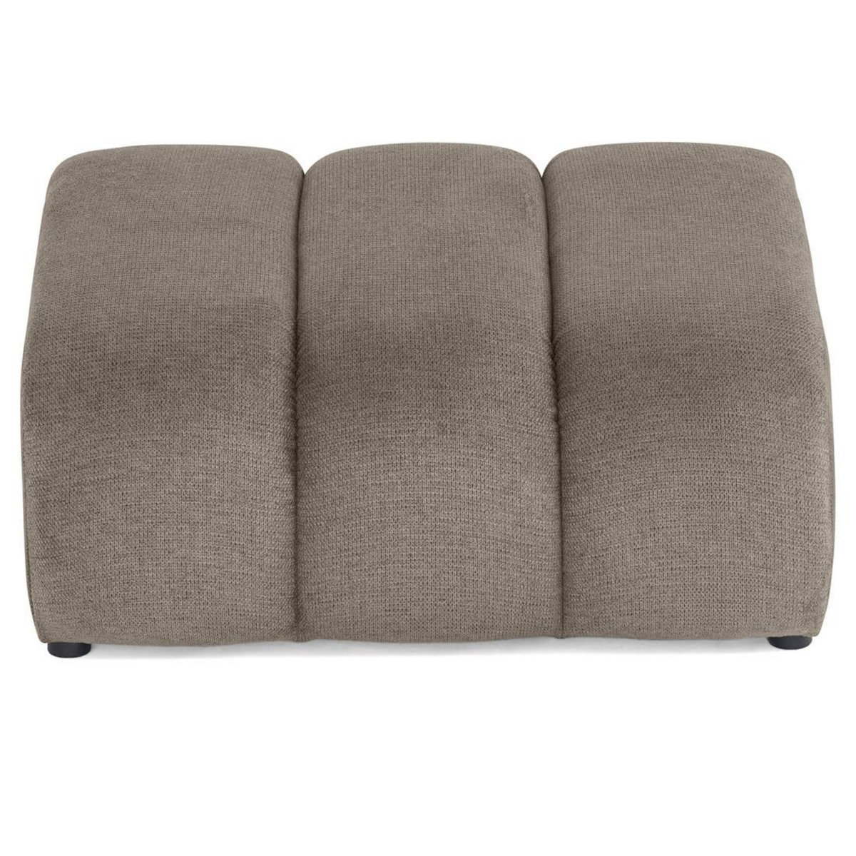 LISA DESIGN Debbie - pouf en tissu texturé