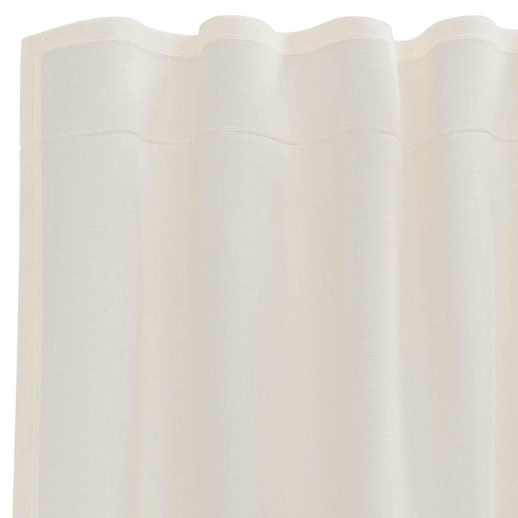 Voir la diapositive 5 : VIDAXL Rideaux en voile avec passants 2 pcs creme